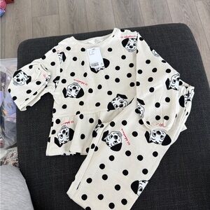 H&M Disney Dalmatian Print Kids set - Black and White